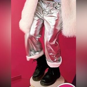 Silver Metallic Pants
